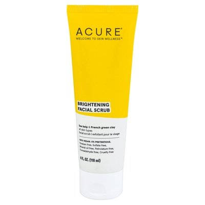 Acure Brilliantly Brightening Facial Scrub 4 Oz [UNFI #82556] T