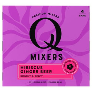 Q Drinks Hibiscus Ginger Beer/Non-Alc 6/4/7.5 Oz [UNFI #53546] T