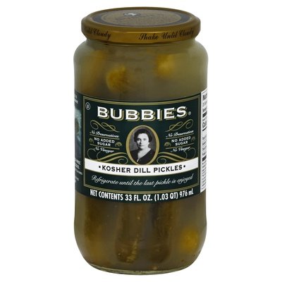 Bubbies Kosher Dills Large 6/33 Oz [UNFI #23235]