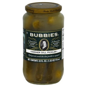 Bubbies Kosher Dills Large 6/33 Oz [UNFI #23235]