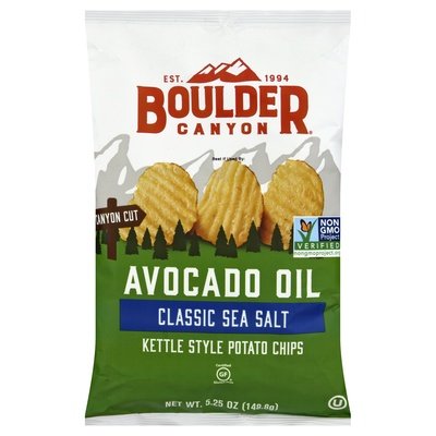 Boulder Canyon Avocado Oil Sea Salt 12/5.25 Oz [UNFI #43740]