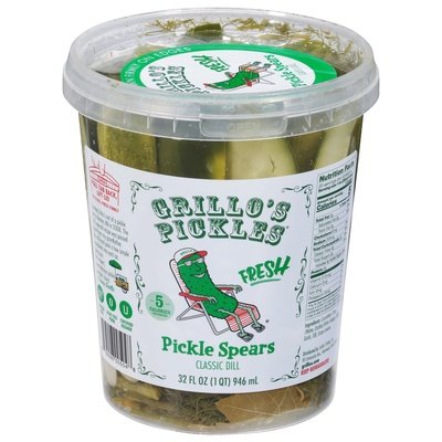 Grillos Pickles Spears Italian Dill 6/32 Oz [UNFI #78490]