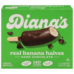 Dianas Bananas Dark Chocolate Banana Halves 12/9.2 Oz [UNFI #3810]