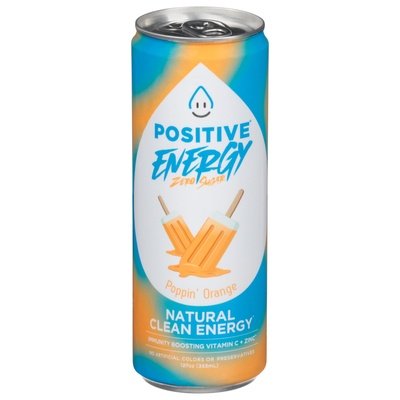Positive Beverage Positive Energy Poppin Orange 12/12 Oz [UNFI #77911]
