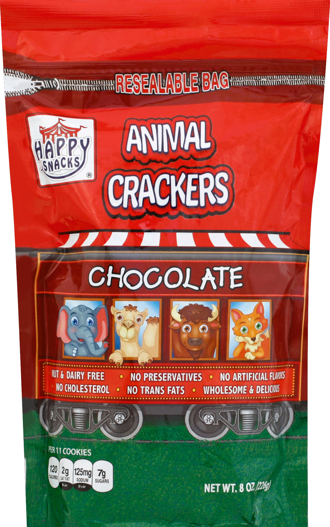 Happy Snacks Chocolate Animal Cracker 6/8 Oz [UNFI #57943]