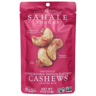 Sahale Snacks Cashews With Pomegranate & Vanilla 6/4 Oz [UNFI #60288]