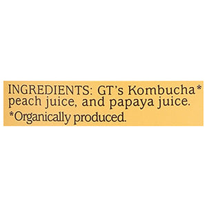 Gts Peach Paradise Kombucha 6/48 Oz [UNFI #52856]
