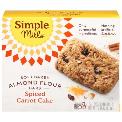 Simple Mills Spiced Carrot Cake 6/5.99 Oz [UNFI #83305]