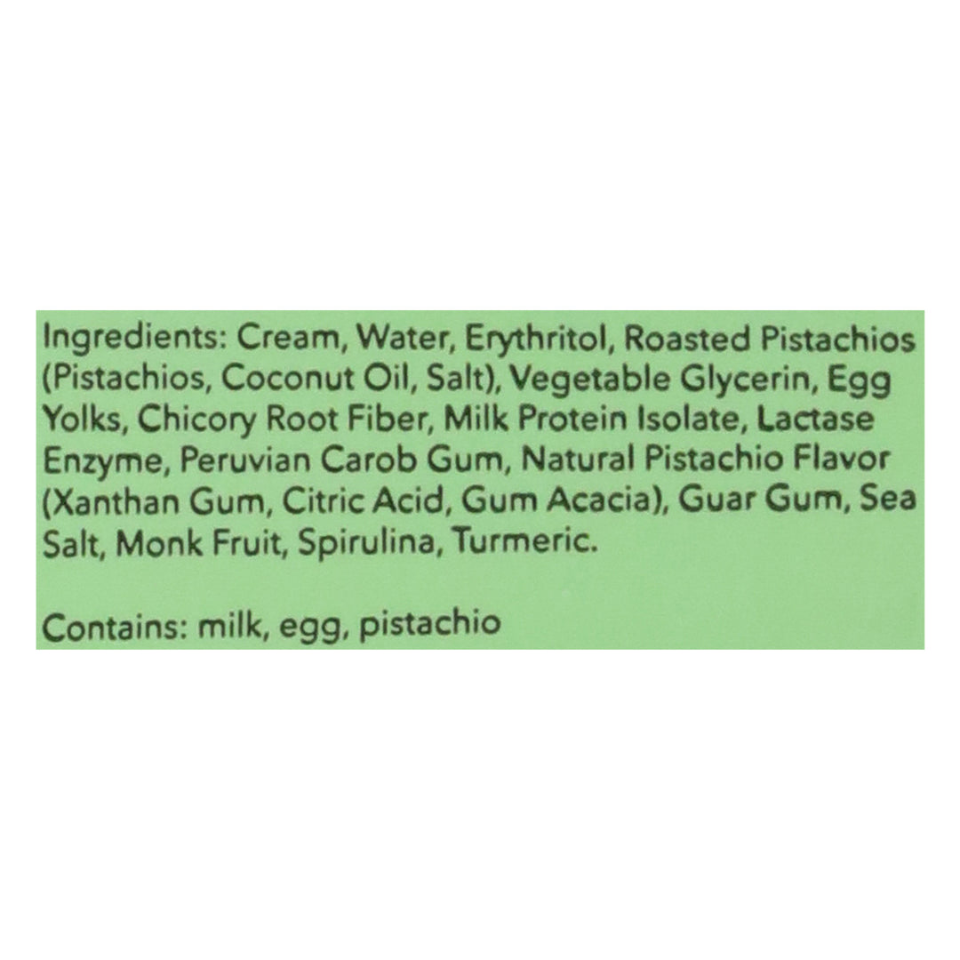Rebel Ice Cream Ice Cream Pistachio 8/1 Pint [UNFI #86131]