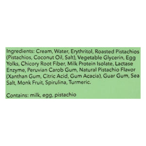 Rebel Ice Cream Ice Cream Pistachio 8/1 Pint [UNFI #86131]