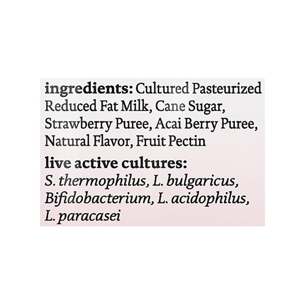 Siggis Strawberry Acai,Less Fat 8/4.5 Oz [UNFI #29634]