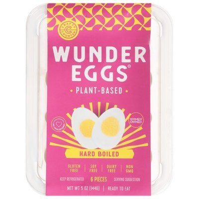 Wunder Eggs Hard Boiled Eggs,Plant Based 6/6 Ct [UNFI #82748]
