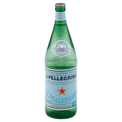 San Pellegrino Mineral Water Glass 12/1 Ltr [UNFI #27202] T