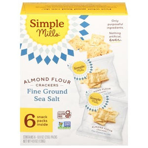 Simple Mills Fine Ground Sea Salt Snack Pk 6/4.90 Oz [UNFI #09850]