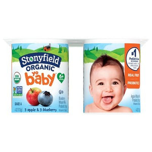 Stonyfield Organic Blueberry & Apple 4/6/4 Oz [UNFI #68473]