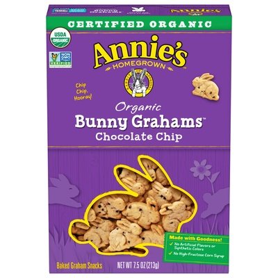 Annies Homegrown Chocolate Chip Bunny 12/7.5 Oz [UNFI #61566]