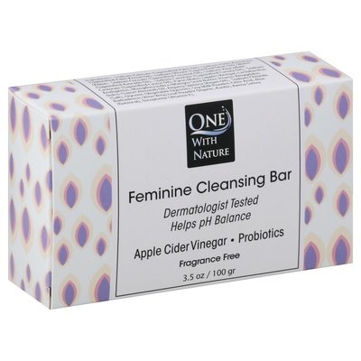 One With Nature Feminine Soap Fragrance Free 3/3.5 Oz [UNFI #31115] T