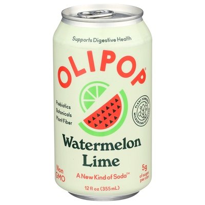 Olipop Watermelon Lime Soda 12/12 Oz [UNFI #17961] T