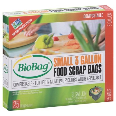 Biobag Waste Bags 3 Gallon 12/25 Ct [UNFI #60881] T
