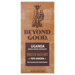 Beyond Good Toastdhazelnut,73%Cacao,Uganda 12/2.64 Oz [UNFI #20402]