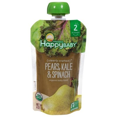 Happy Baby Pears Kale & Spinach 16/4 Oz [UNFI #26827]