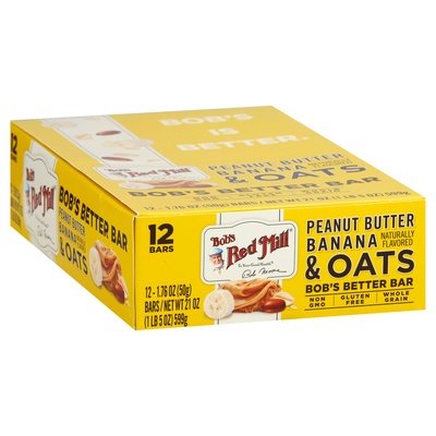 Bobs Red Mill Peanut Butter Banana Oats 12/1.76 Oz [UNFI #27581]