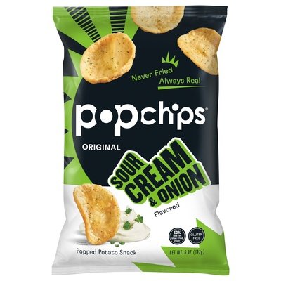 Popchips Sour Cream & Onion 12/5 Oz [UNFI #73399]