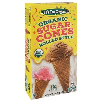 Lets Do...Organic Sugar Cones (12Ct) 12/4.6 Oz [UNFI #37892]