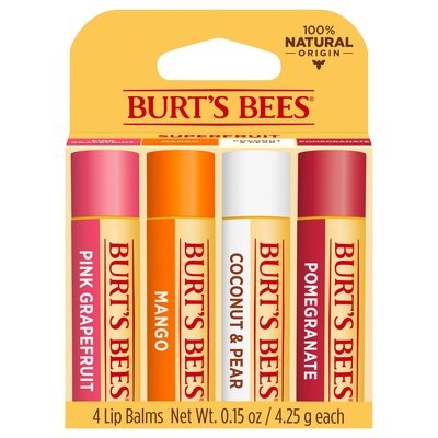 Burts Bees Superfruit Mix Blister Box 4Pack 4/4 Ct [UNFI #50299] T