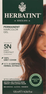 Herbatint 5N Light Chestnut Hair Color 5.75 Oz [UNFI #70587] T