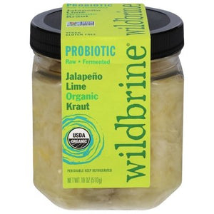 Wildbrine Jalapeno Lime Sauerkraut 6/18 Oz [UNFI #35518]