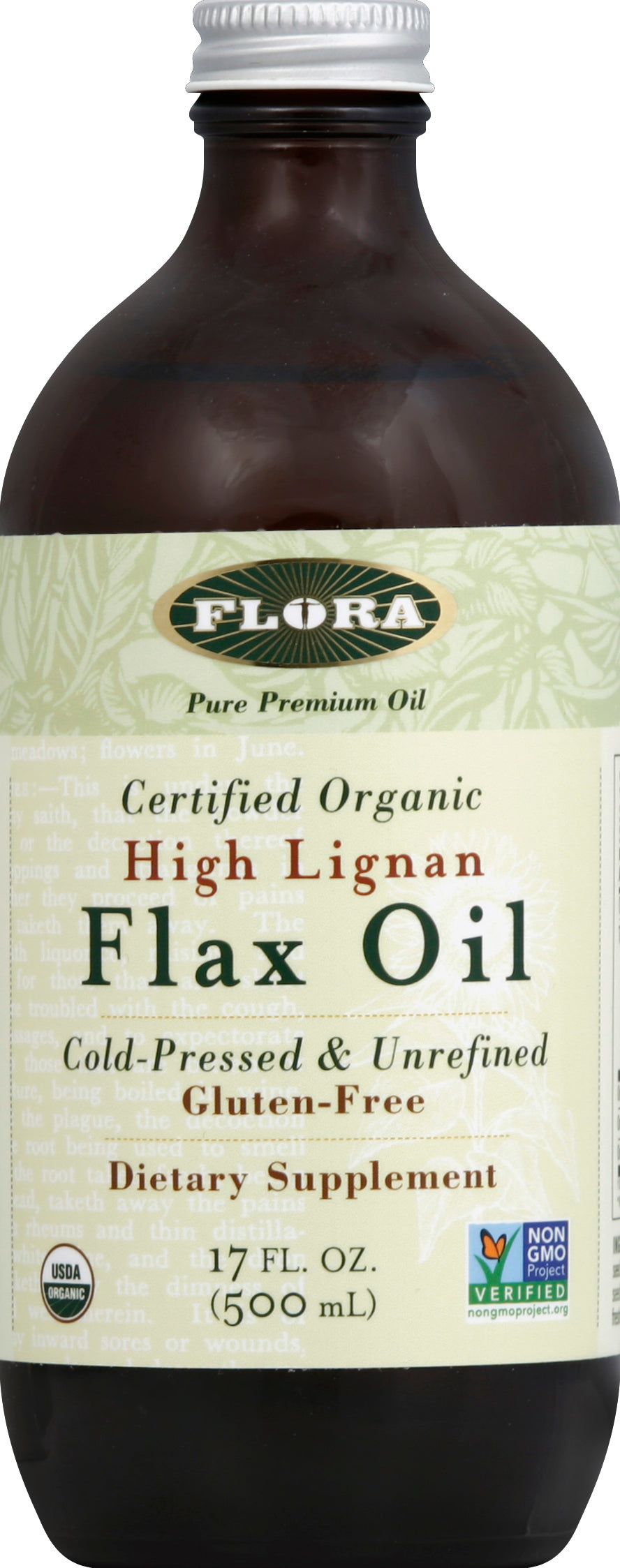 Flora High Lignan Flax Oil 17 Oz [UNFI #76575] T