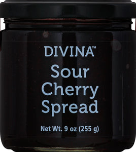 Divina Sour Cherry Spread 12/9 Oz [UNFI #13782]