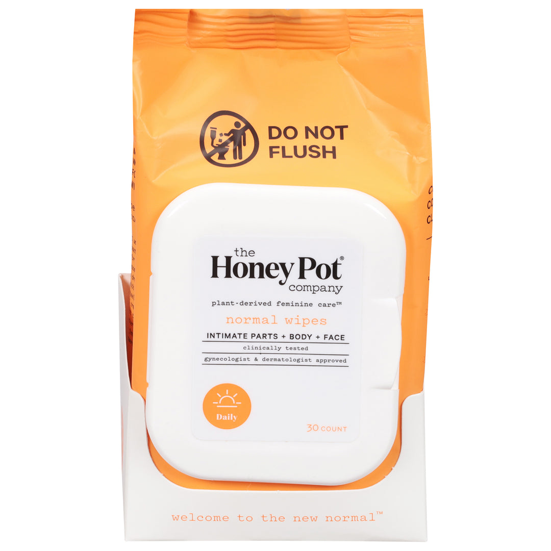 The Honey Pot Intimate Wipes,Normal 30 Ct [UNFI #21623] T