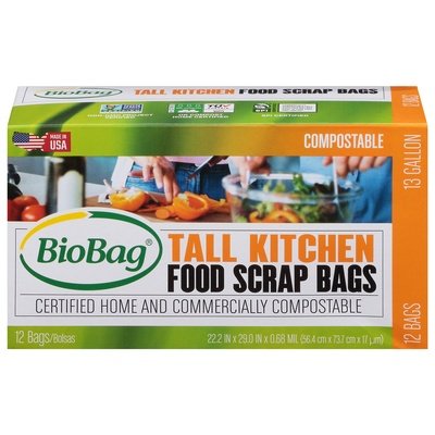 Biobag Waste Bags 13 Gallon 12/12 Ct [UNFI #60883] T