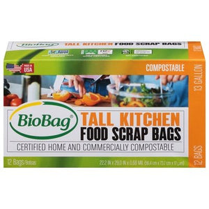 Biobag Waste Bags 13 Gallon 12/12 Ct [UNFI #60883] T