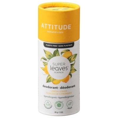 Attitude Deodorant Lemon Leaves 3 Oz [UNFI #84315] T