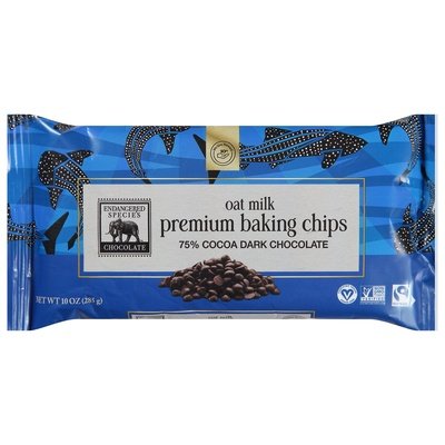 Endangered Species Chocolate Whale Shark,Oakmlk Bkng Chips 6/10 Oz [UNFI #26295]