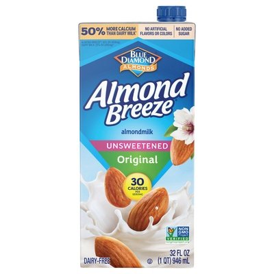 Almond Breeze Original Unsweetened 12/32 Oz [UNFI #20120]