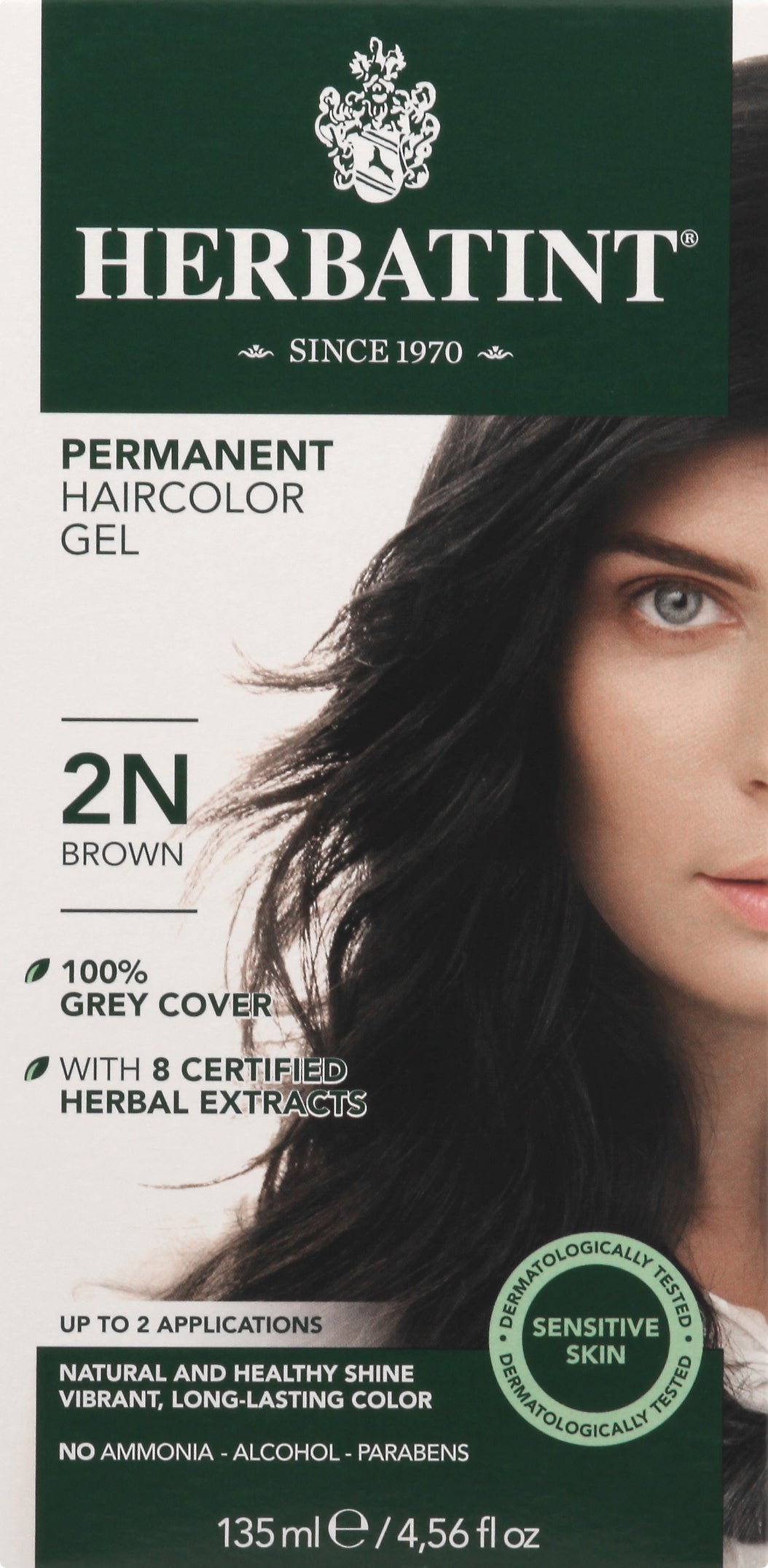 Herbatint 2N Brown Hair Color 5.75 Oz [UNFI #70584] T