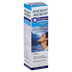 Ancient Secrets Breathe Again Nasal Spray 3.38 Oz [UNFI #59563] T