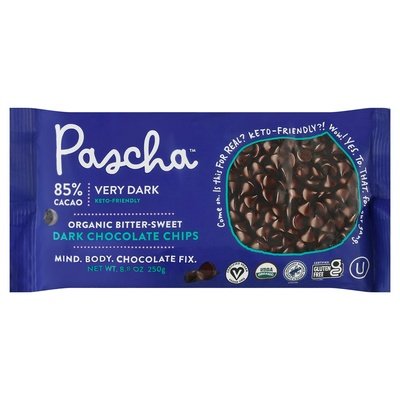 Pascha Bitter Sweet Cchip 85% Cacao 6/8.8 Oz [UNFI #20245]