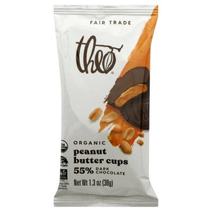 Theo Chocolate Dark Chocolate Peanut Butter Cups 12/1.3 Oz [UNFI #42360]