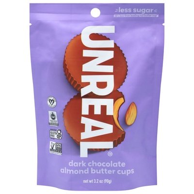 Unreal Dark Choc Almond Btr Cups 6/3.2 Oz [UNFI #34412]
