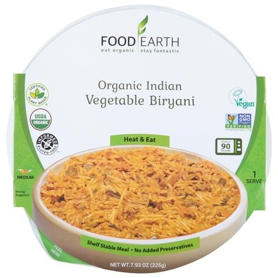 Food Earth Vegetable Biryani 6/7.93 Oz [UNFI #64826]