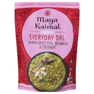 Maya Kaimal Green Split Peas With Spinach 6/10 Oz [UNFI #66928]