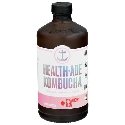 Health-Ade Strawberry Glow Kombucha 12/16 Oz [UNFI #78104]