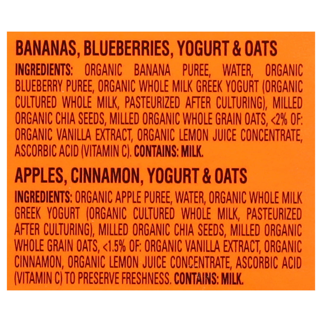 Happy Tot Baby Food Morning 2 Flavors 1/8/4 Oz [UNFI #68965]