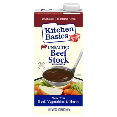 Kitchen Basics Stock Beef Unsalted 12/32 Oz [UNFI #61104]
