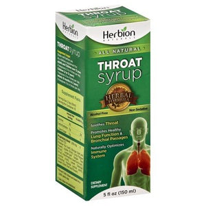 Herbion Naturals Throat Syrup W/Honey 5 Oz [UNFI #75982] T